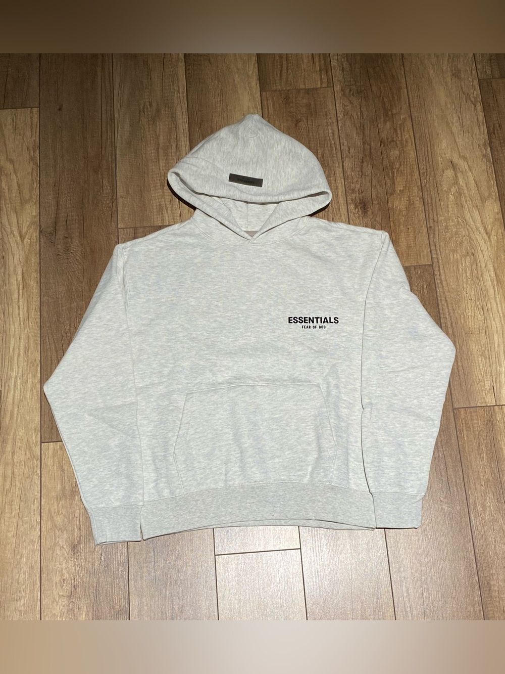 Essentials Fear of God Light Oatmeal Gray Pullover Hoodie Brand New